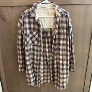 In Loom Women's Long Plaid Shirt
